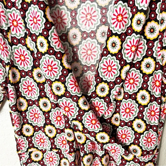 Boden Dress Women's 8 Fixed Wrap Opulent Daisy Jersey Knit Hippie Boho Career - Picture 6 of 9